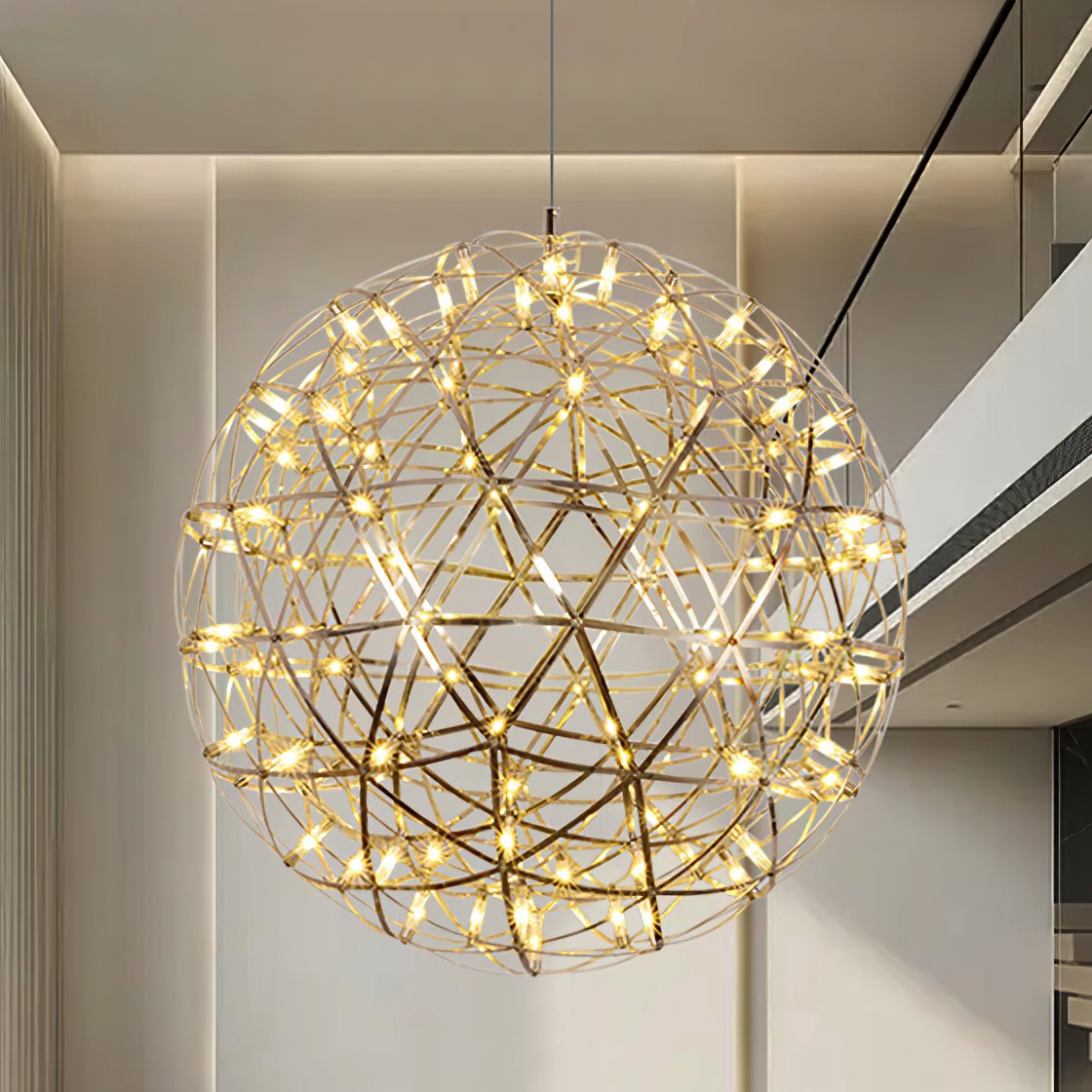 Sylvarin Goud Draad Cluster hanglamp Geometrisch Metaal Woonkamer