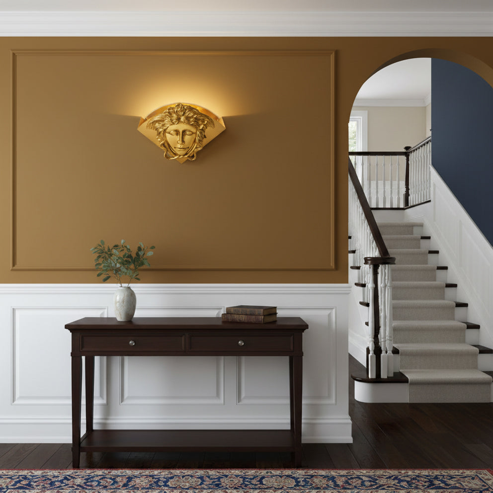 Sphinx messing wandlamp