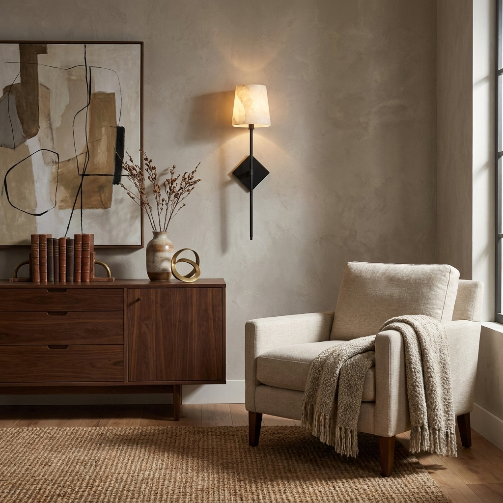 Davenwick albast wandlamp