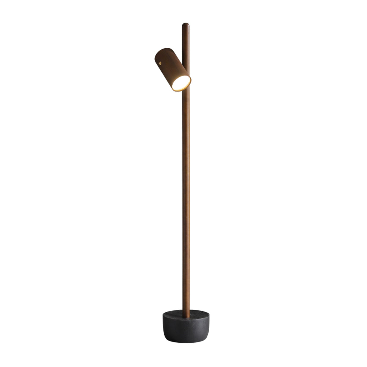 Rinisina vloerlamp met spotverlichting van hout