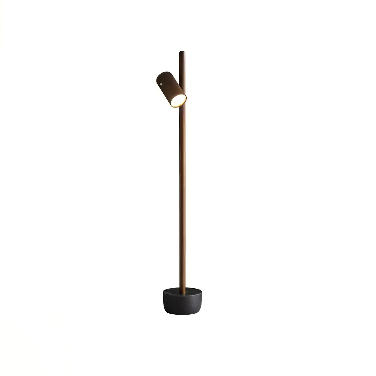 Rinisina vloerlamp met spotverlichting van hout