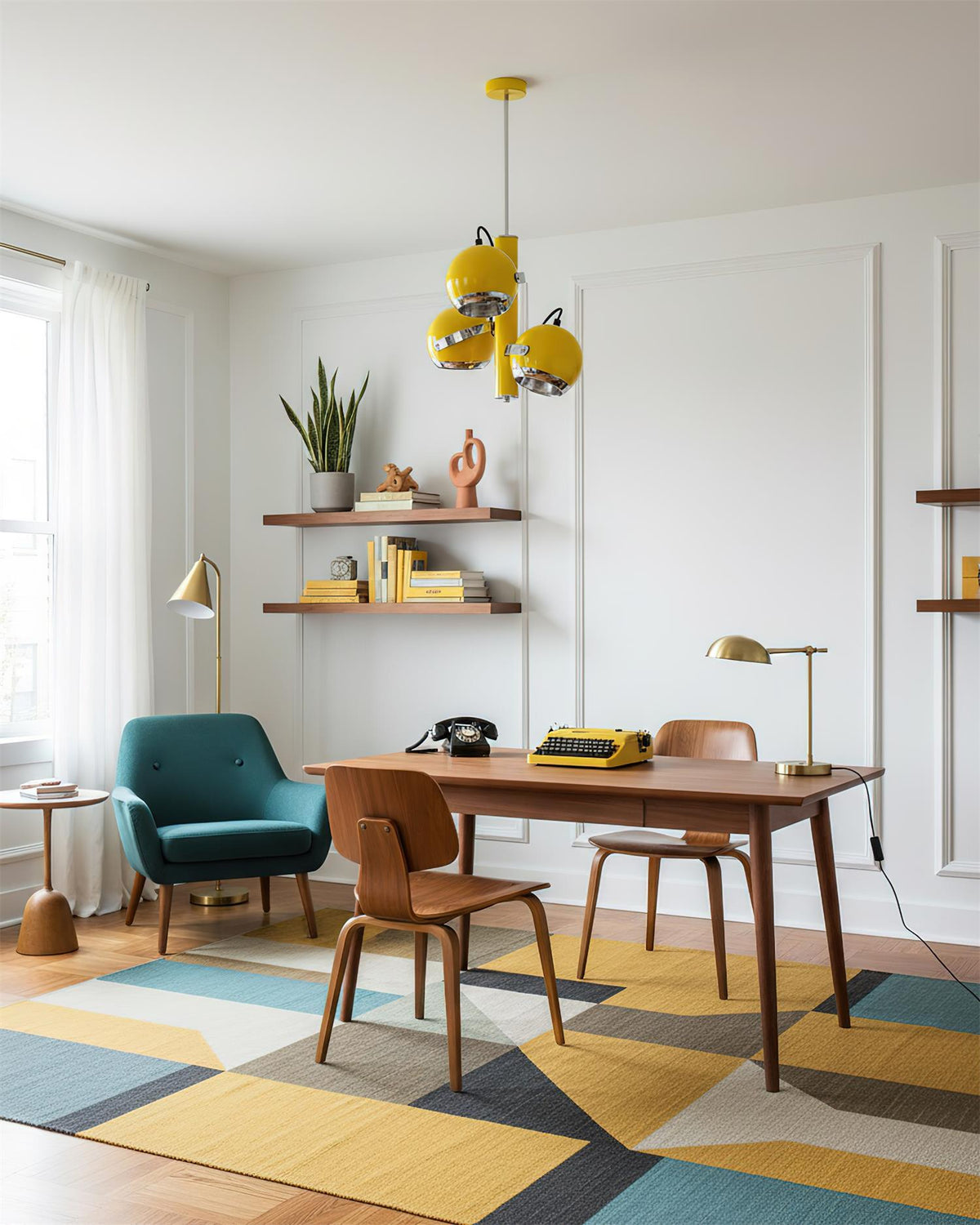 Sorenelle hanglamp Rood Metaal