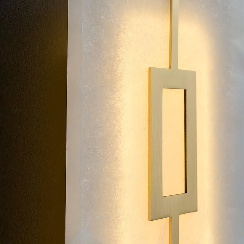 Alvelor geometrische wandlamp met albasten kap