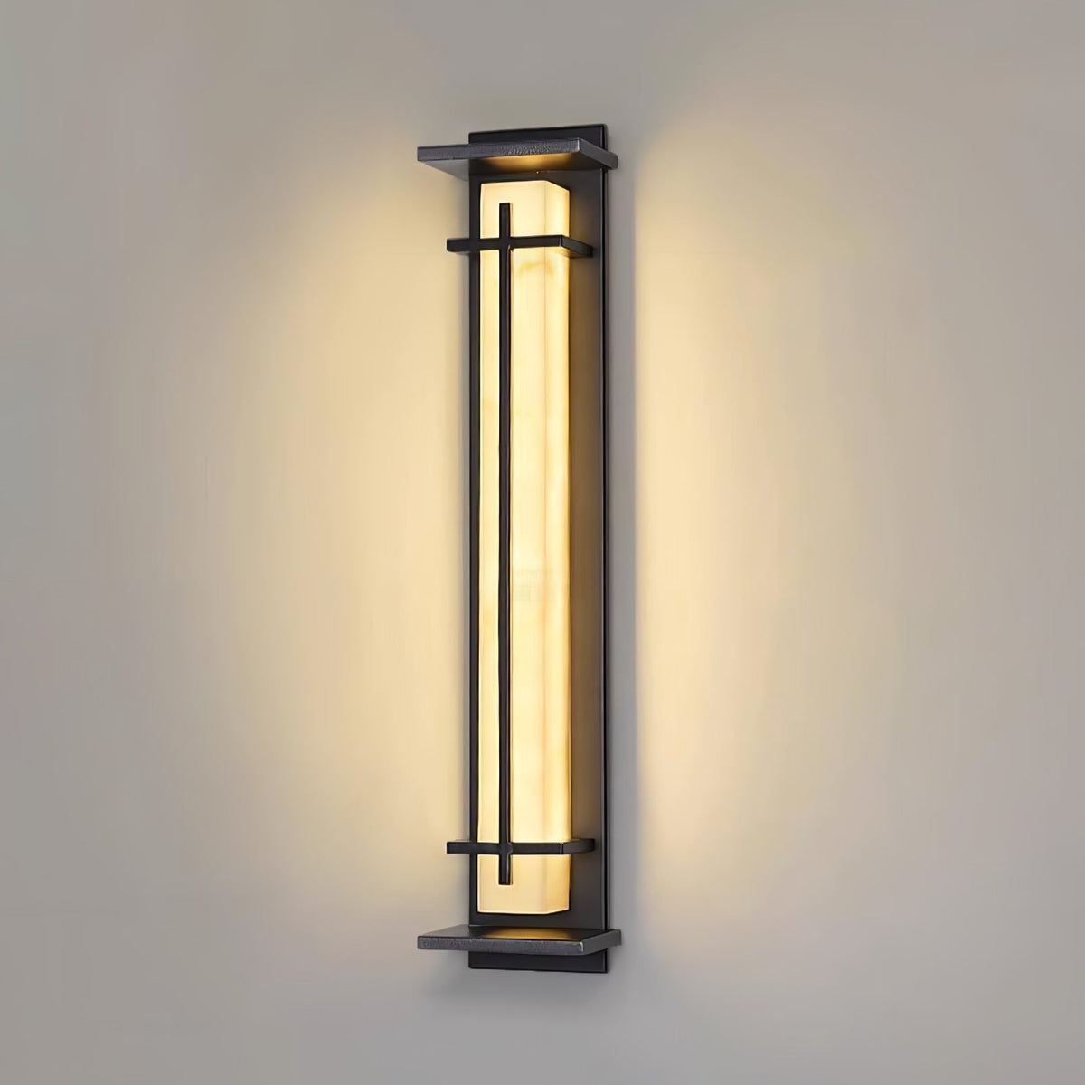 Marcell albast vierkante wandlamp
