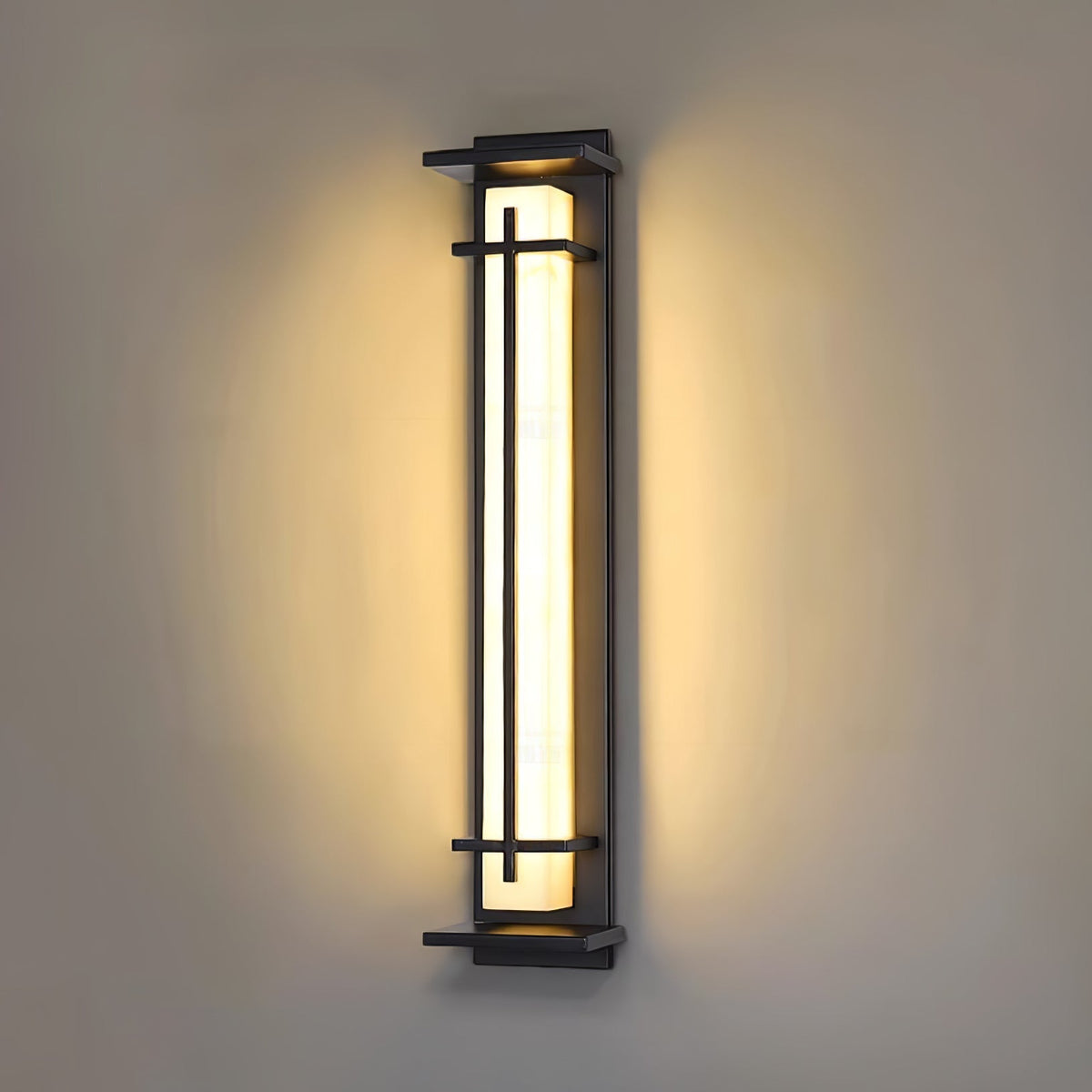 Marcell albast vierkante wandlamp