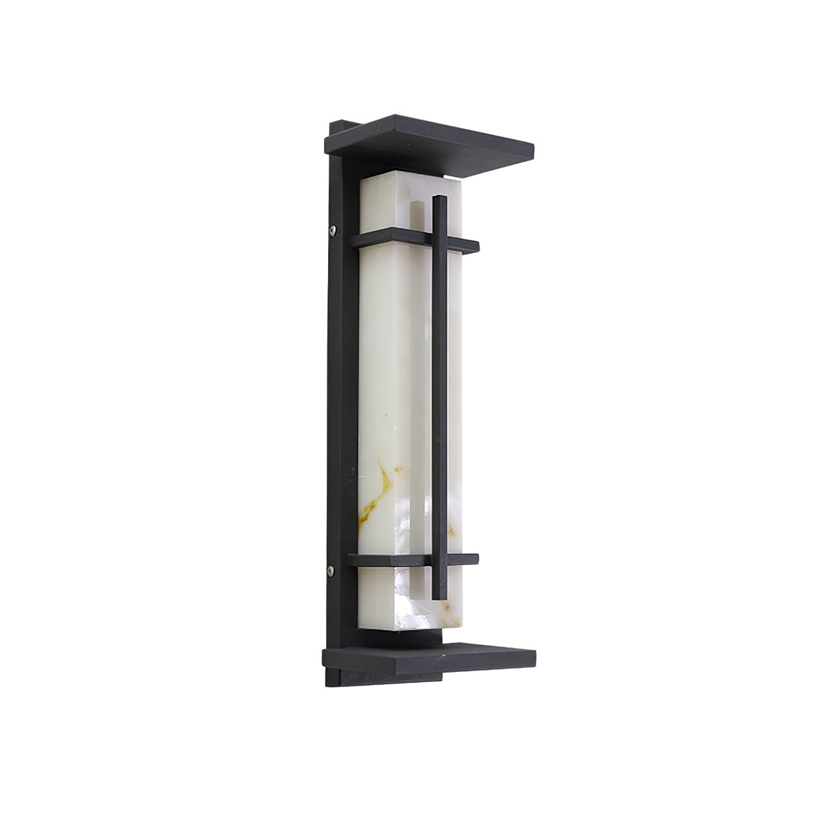 Avenirette vierkante waterdichte buitenwandlamp met imitatie van albast