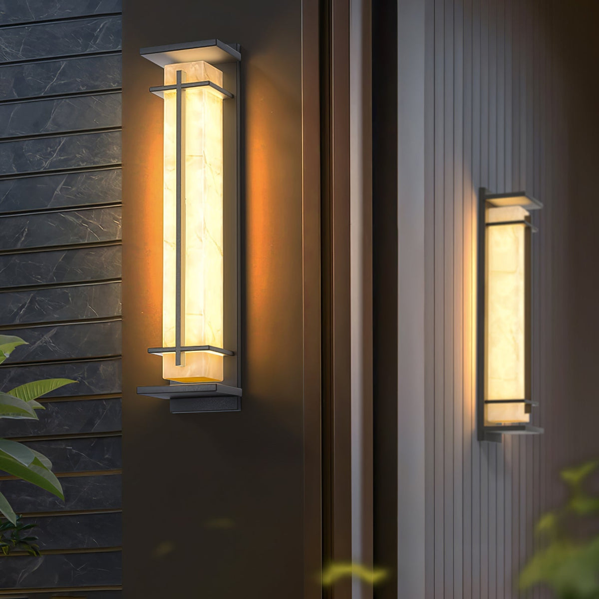 Marcell albast vierkante wandlamp