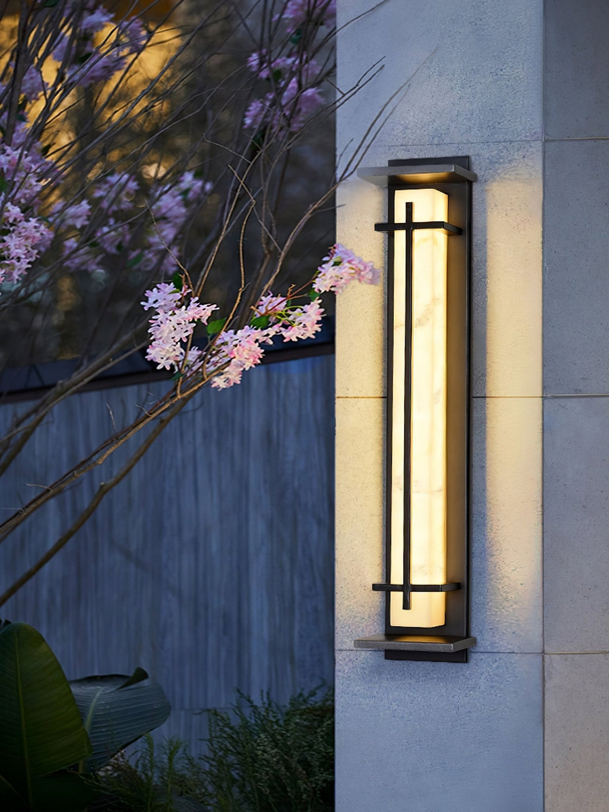 Marcell albast vierkante wandlamp