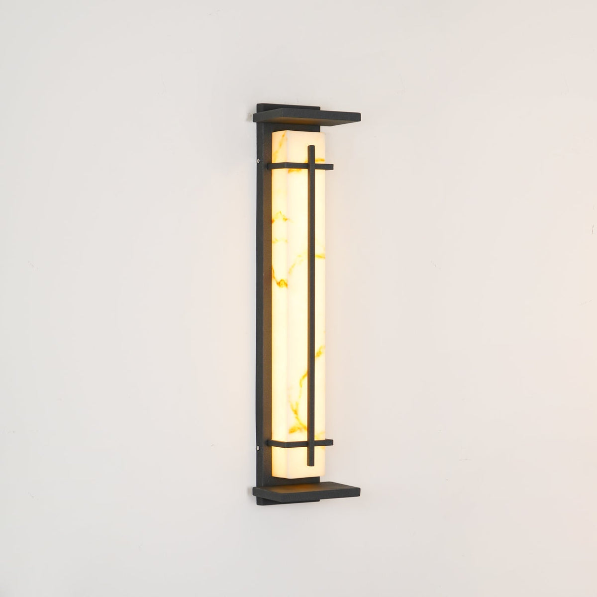 Marcell albast vierkante wandlamp