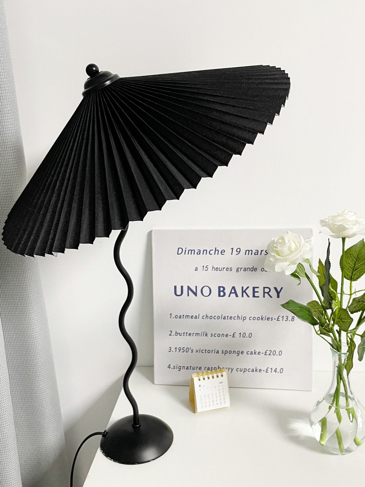 Vioro tafellamp van textiel