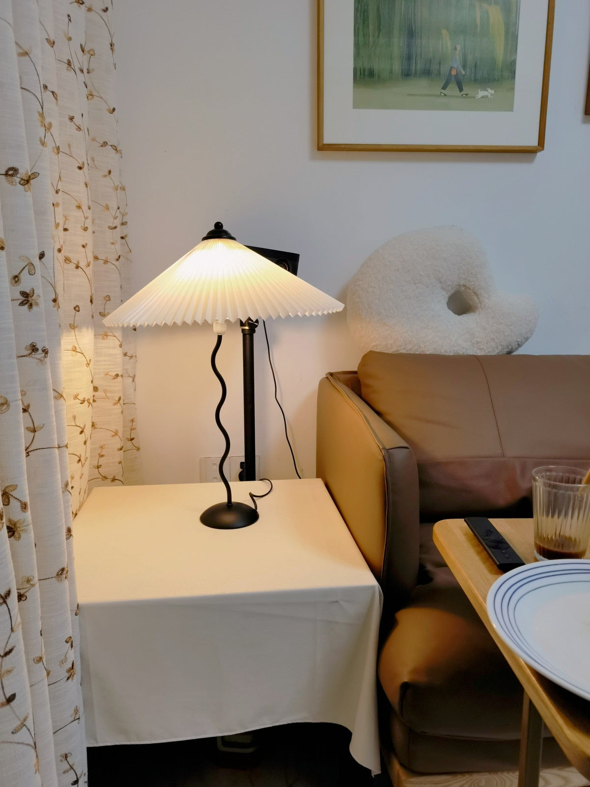 Vioro tafellamp van textiel
