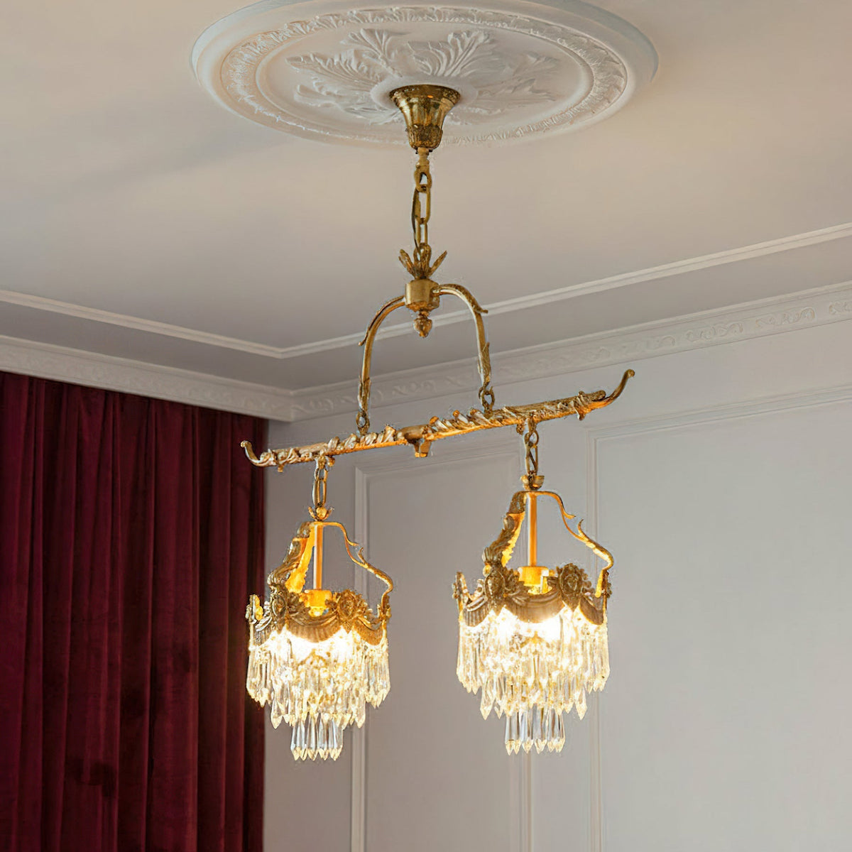 Seraphelion Stained kristal Linear hanglamp