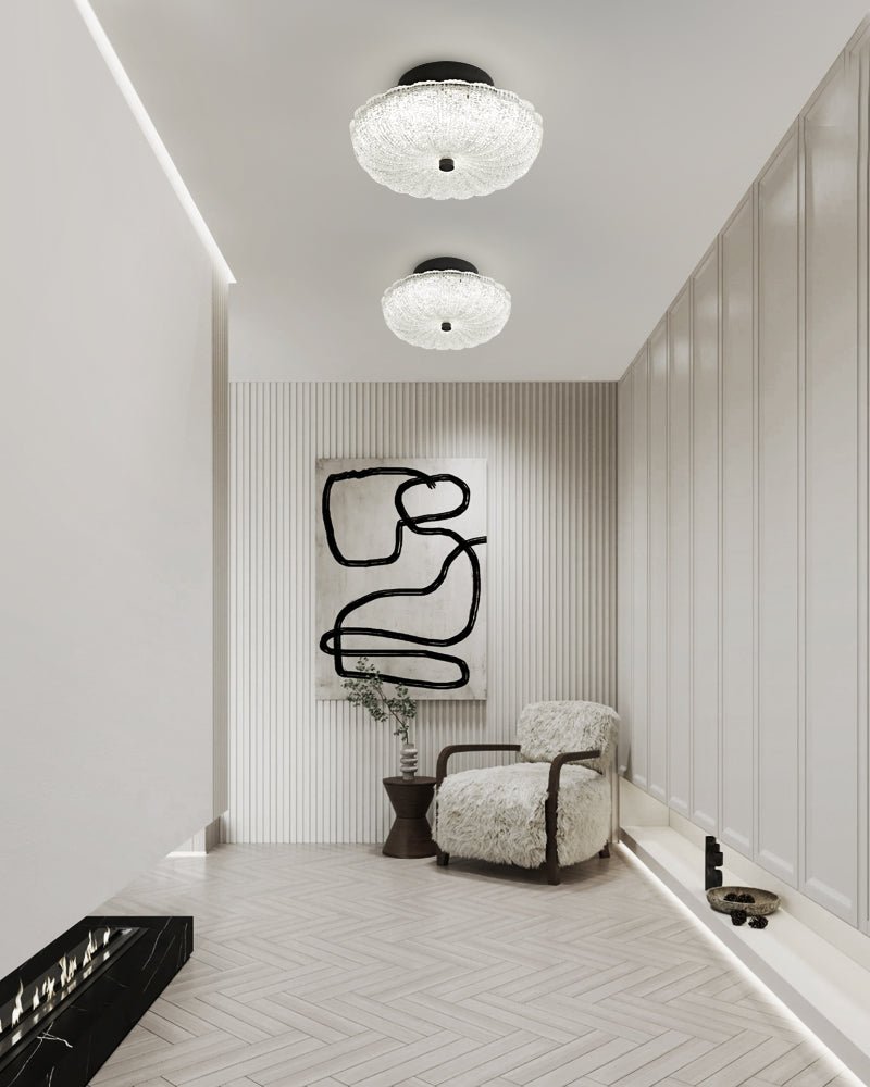Evraeel Moderne minimalistische plafondlamp met sterrenhemel glas