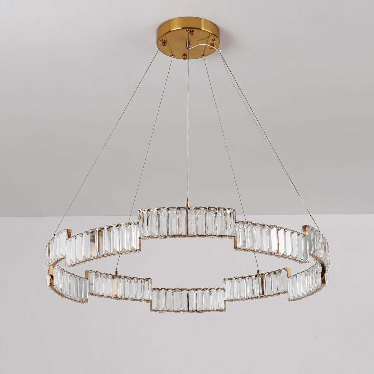 Luxinian Kroonluchter Kristal met Vergulde Lijst goudkleurig