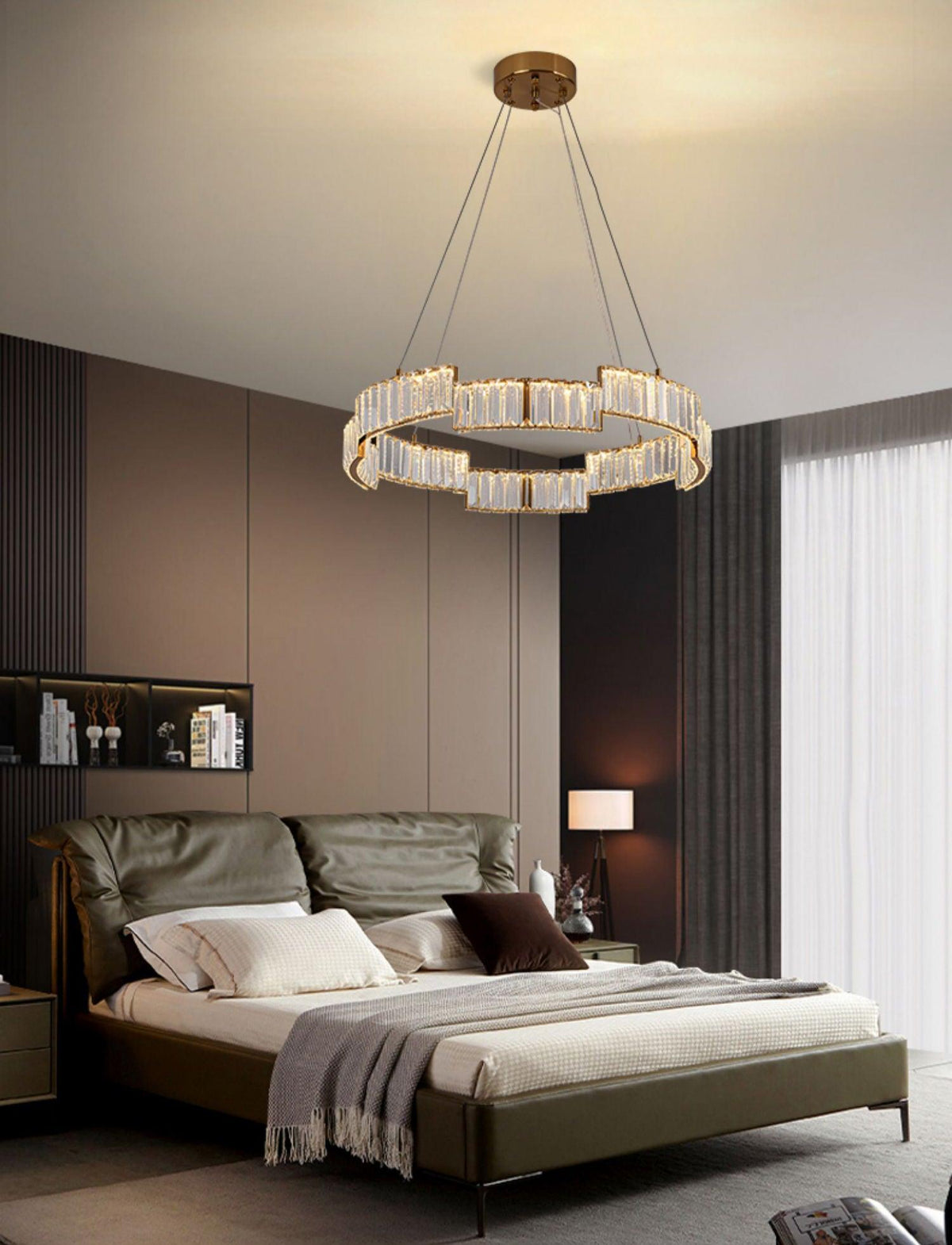 Luxinian Kroonluchter Kristal met Vergulde Lijst goudkleurig