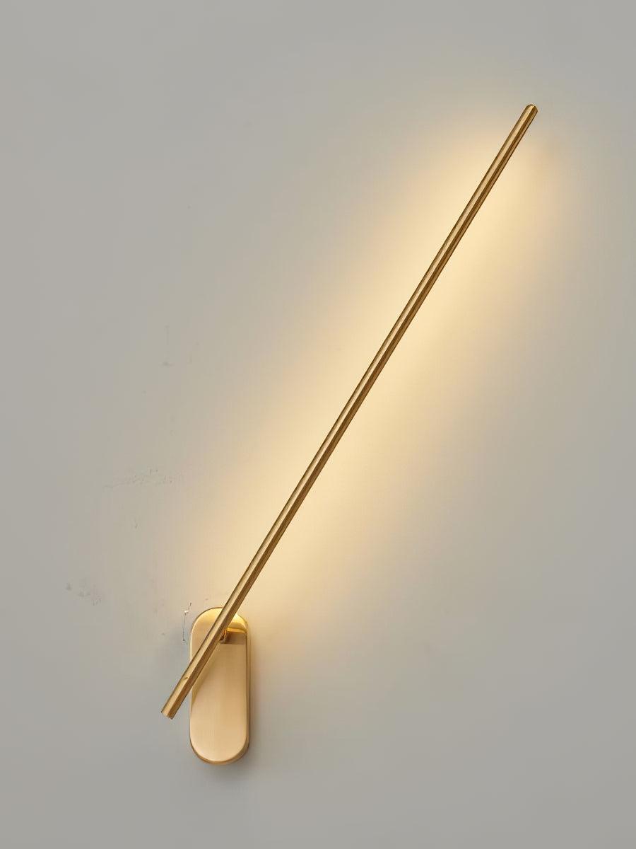 Marissa staafvormige messing wandlamp