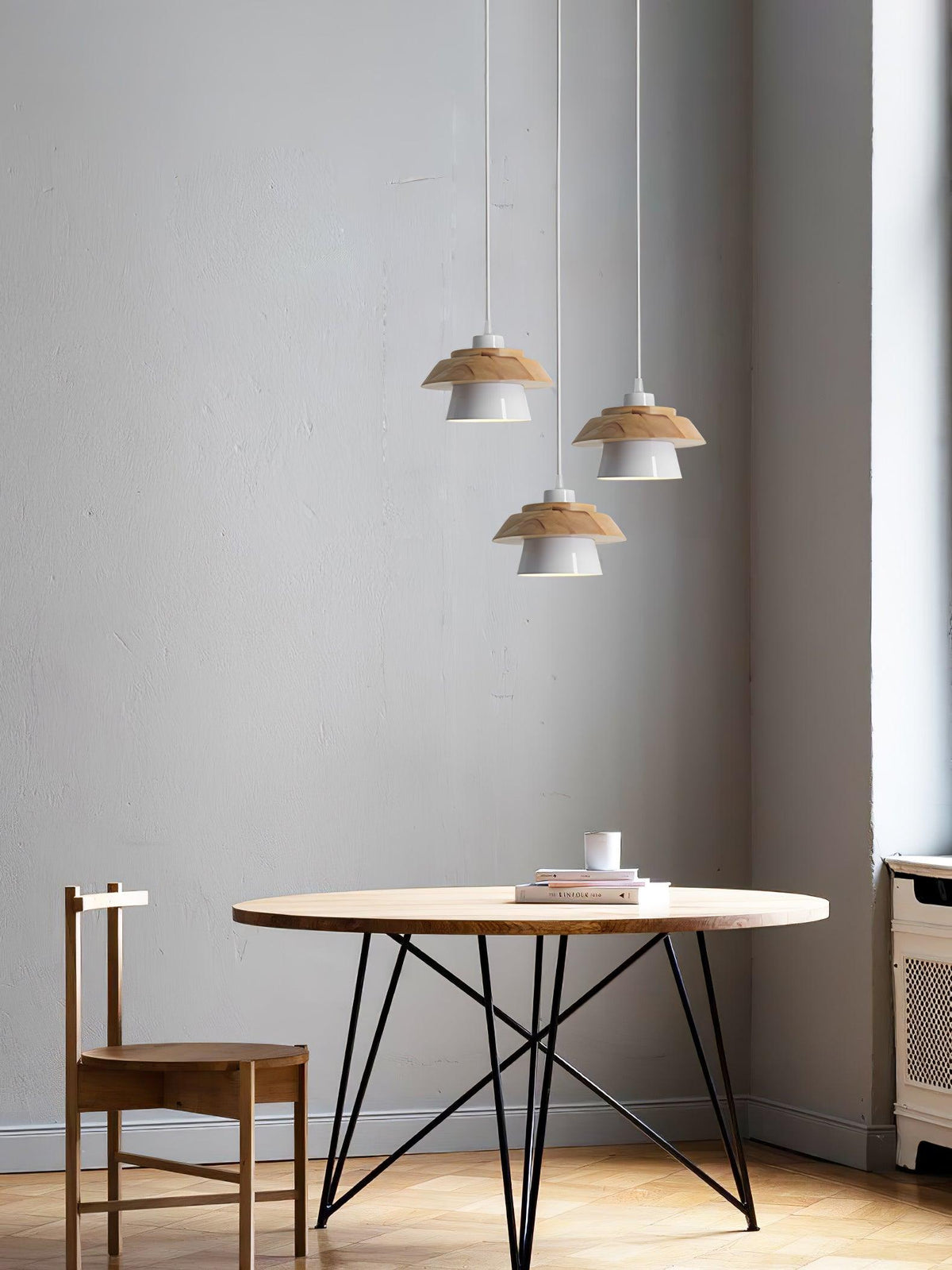 Morrowe Stone hout hanglamp