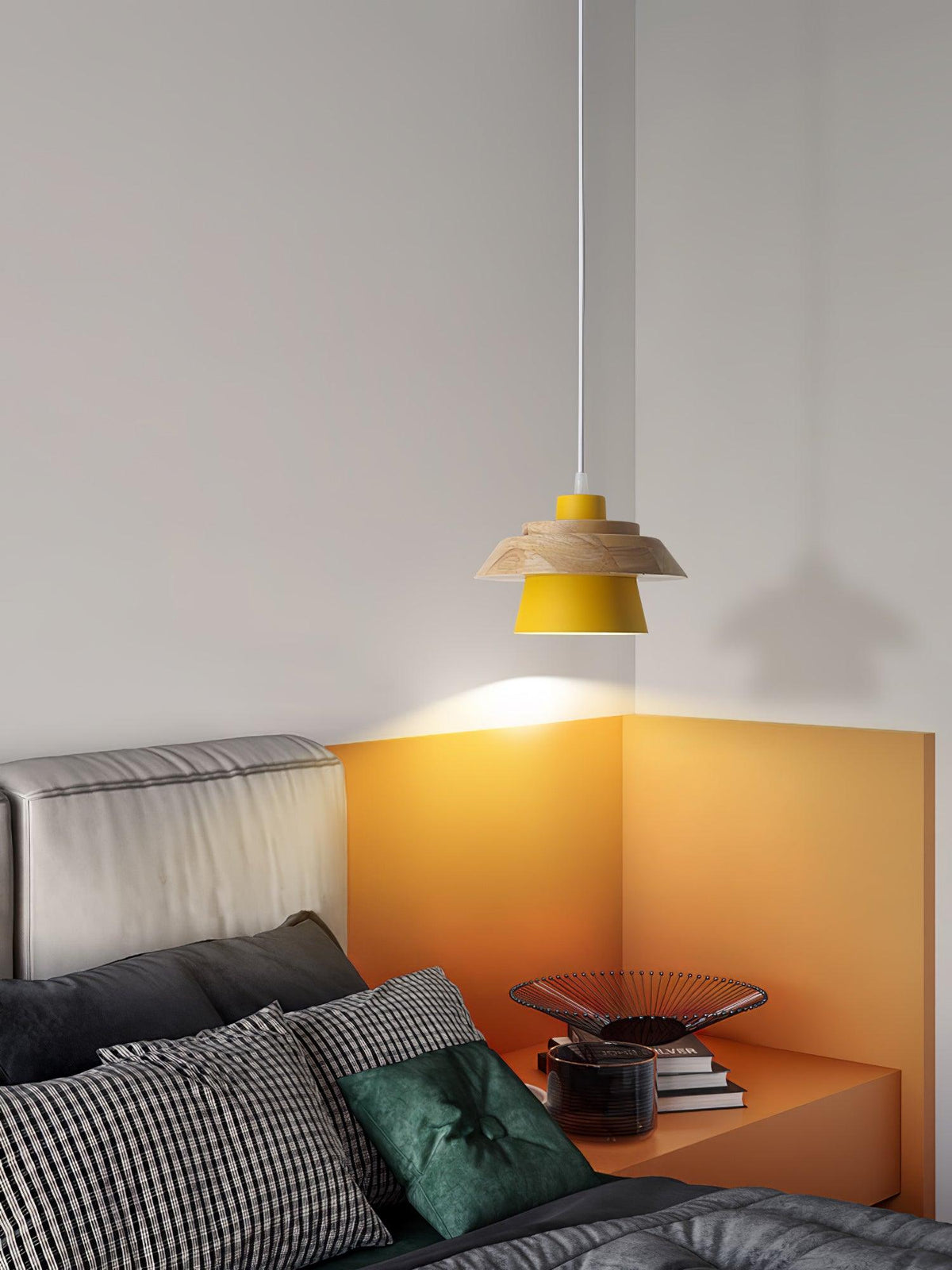 Morrowe Stone hout hanglamp