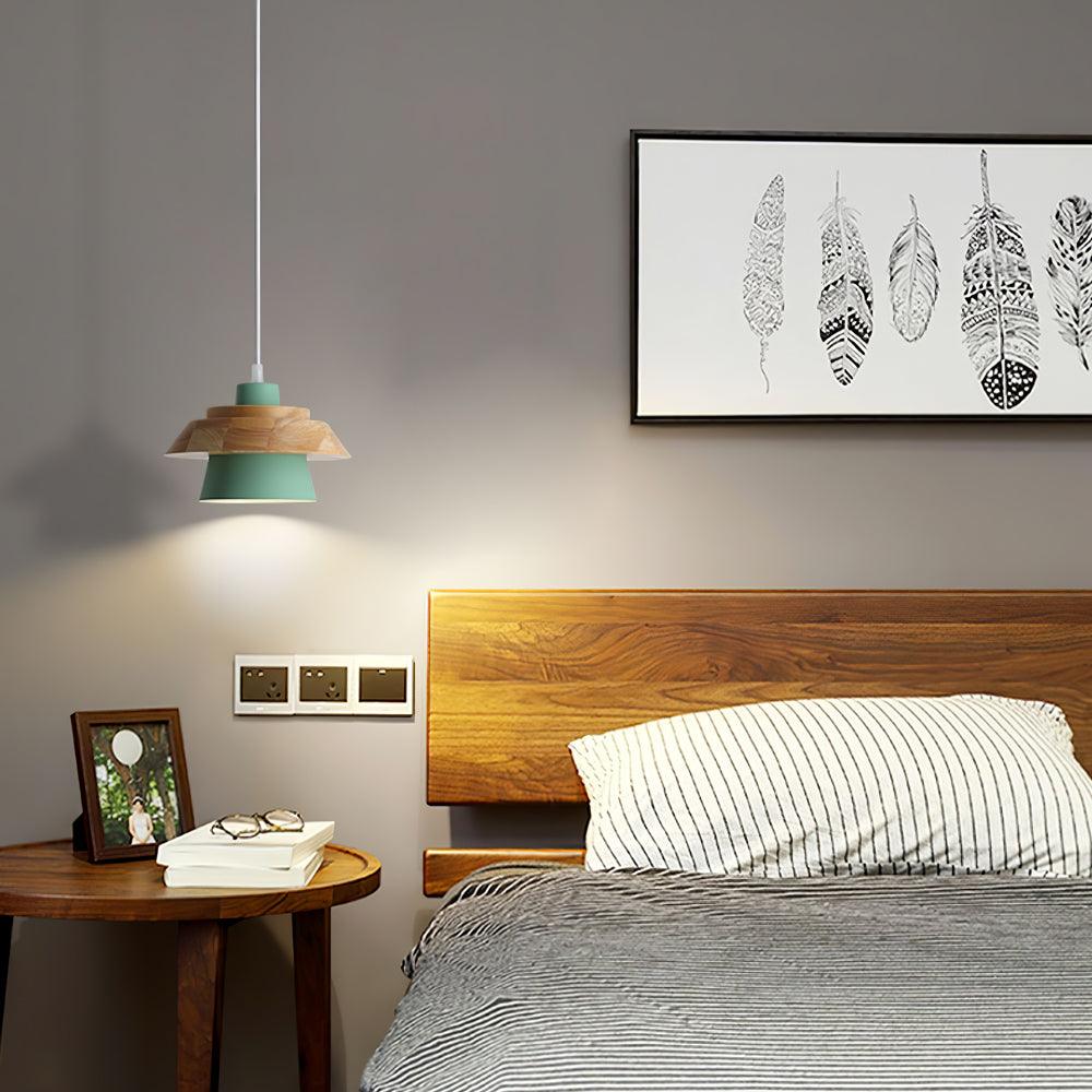 Morrowe Stone hout hanglamp