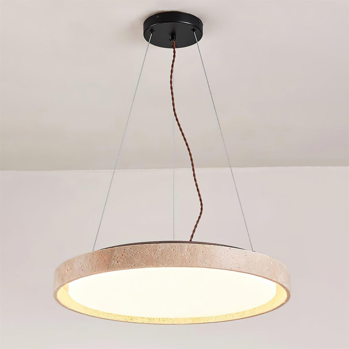 Tavaneria hanglamp travertin Ring