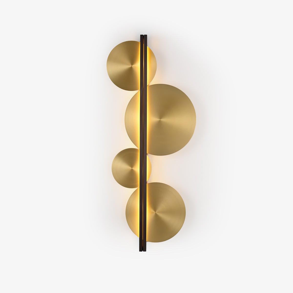 Oriivise wandlamp Goud Cirkelvormige Sculpturale