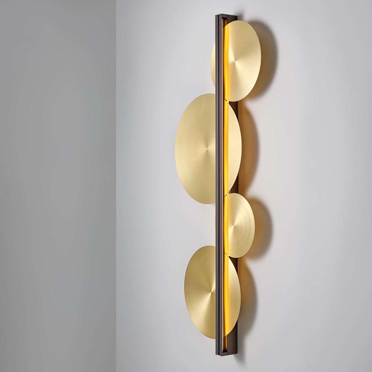 Oriivise wandlamp Goud Cirkelvormige Sculpturale