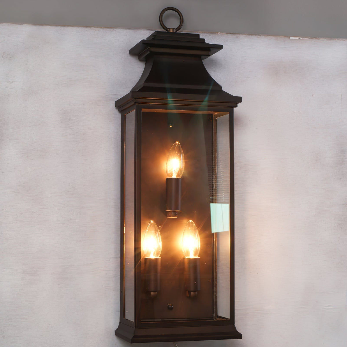 Esolarae wandlamp met donker glas