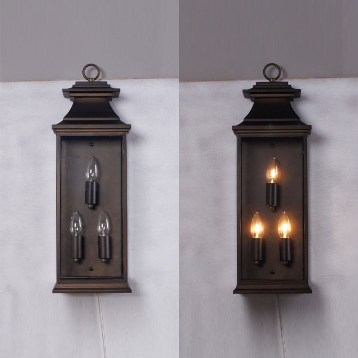 Esolarae wandlamp met donker glas