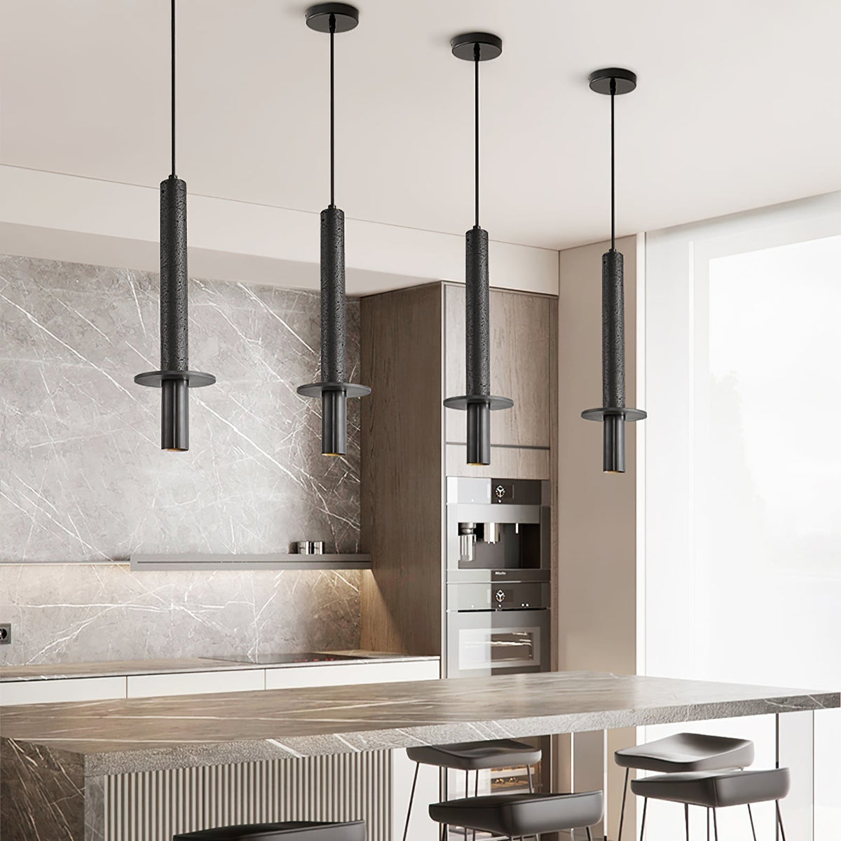 Valanise Dual Cylinder travertin hanglamp