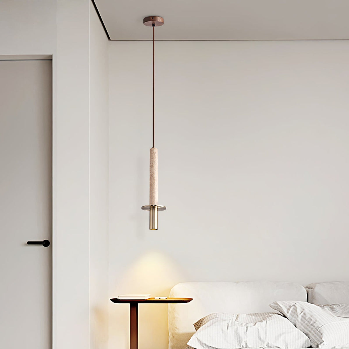 Valanise Dual Cylinder travertin hanglamp