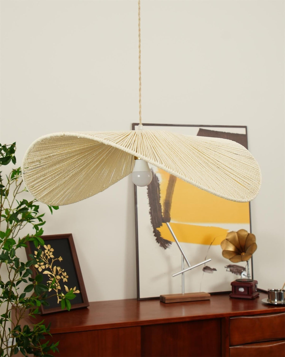 Canoeria handgeweven natuurlijke rotan hanglamp