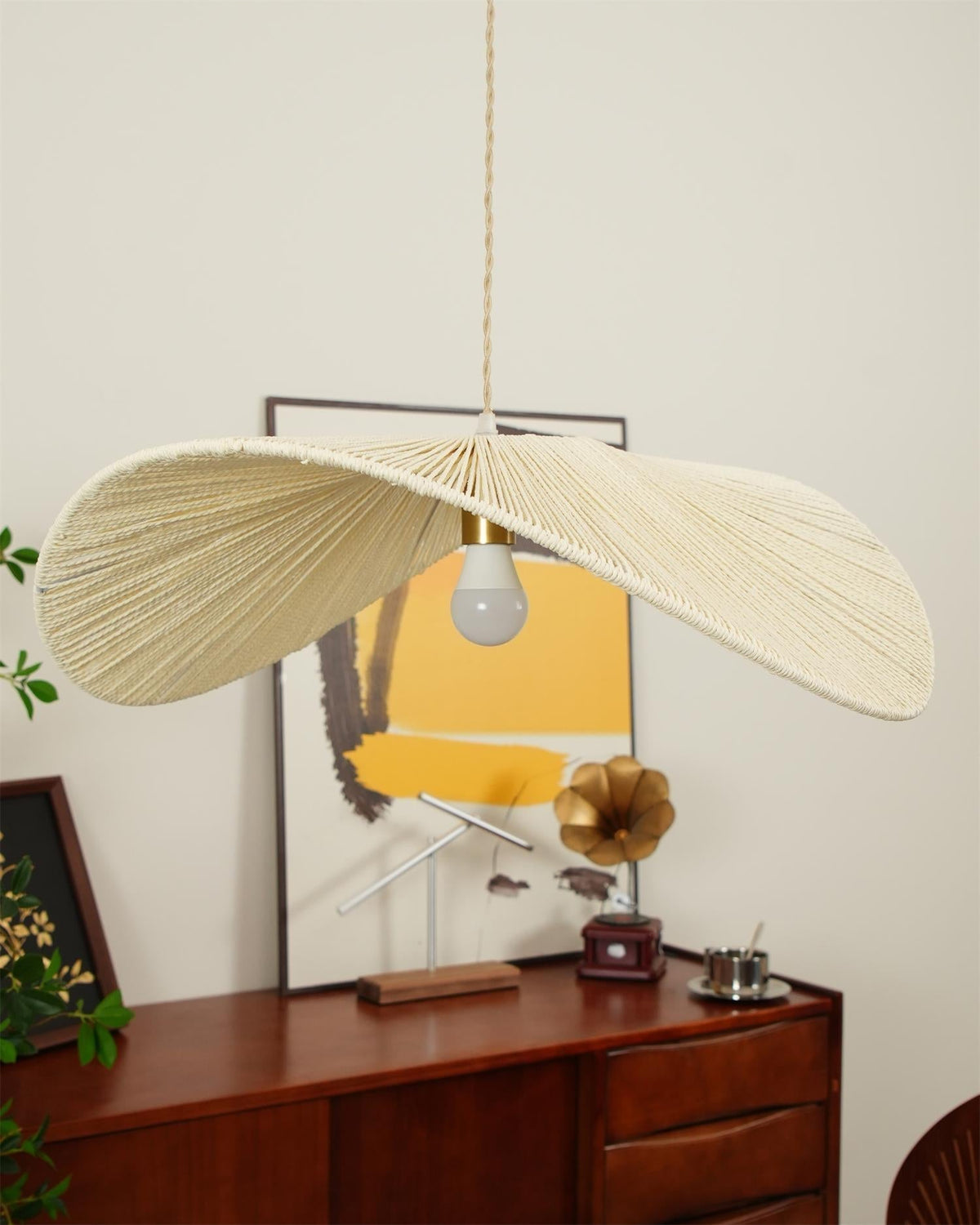 Canoeria handgeweven natuurlijke rotan hanglamp
