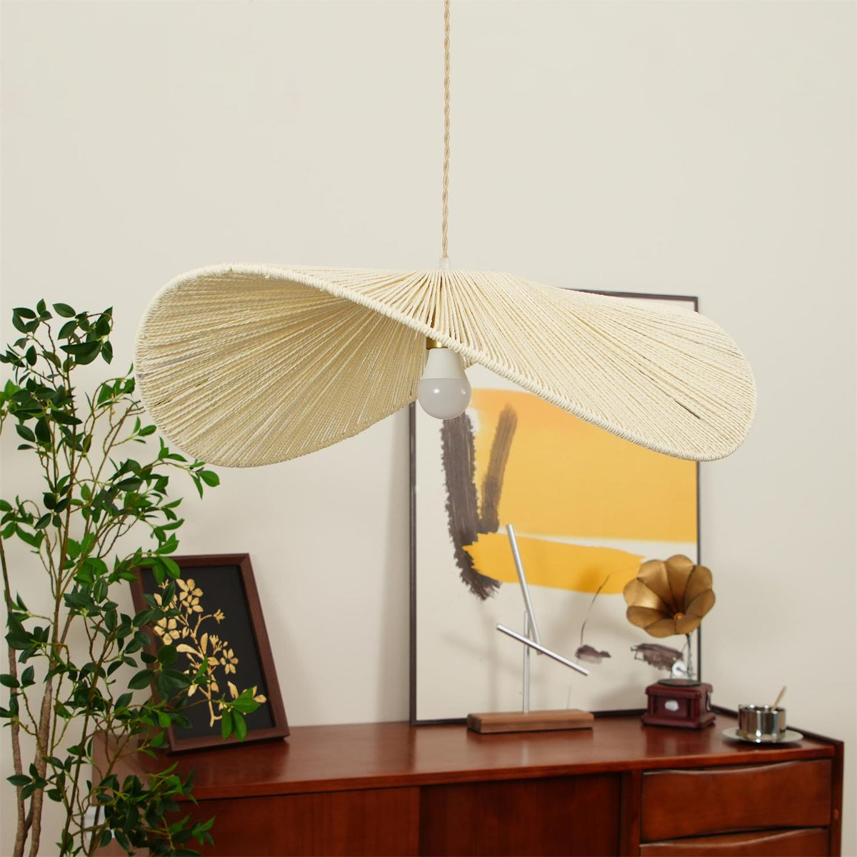 Canoeria handgeweven natuurlijke rotan hanglamp