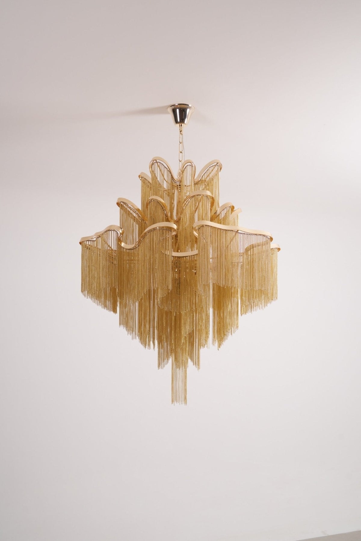 Lustra hanglamp Stream ketting nikkel