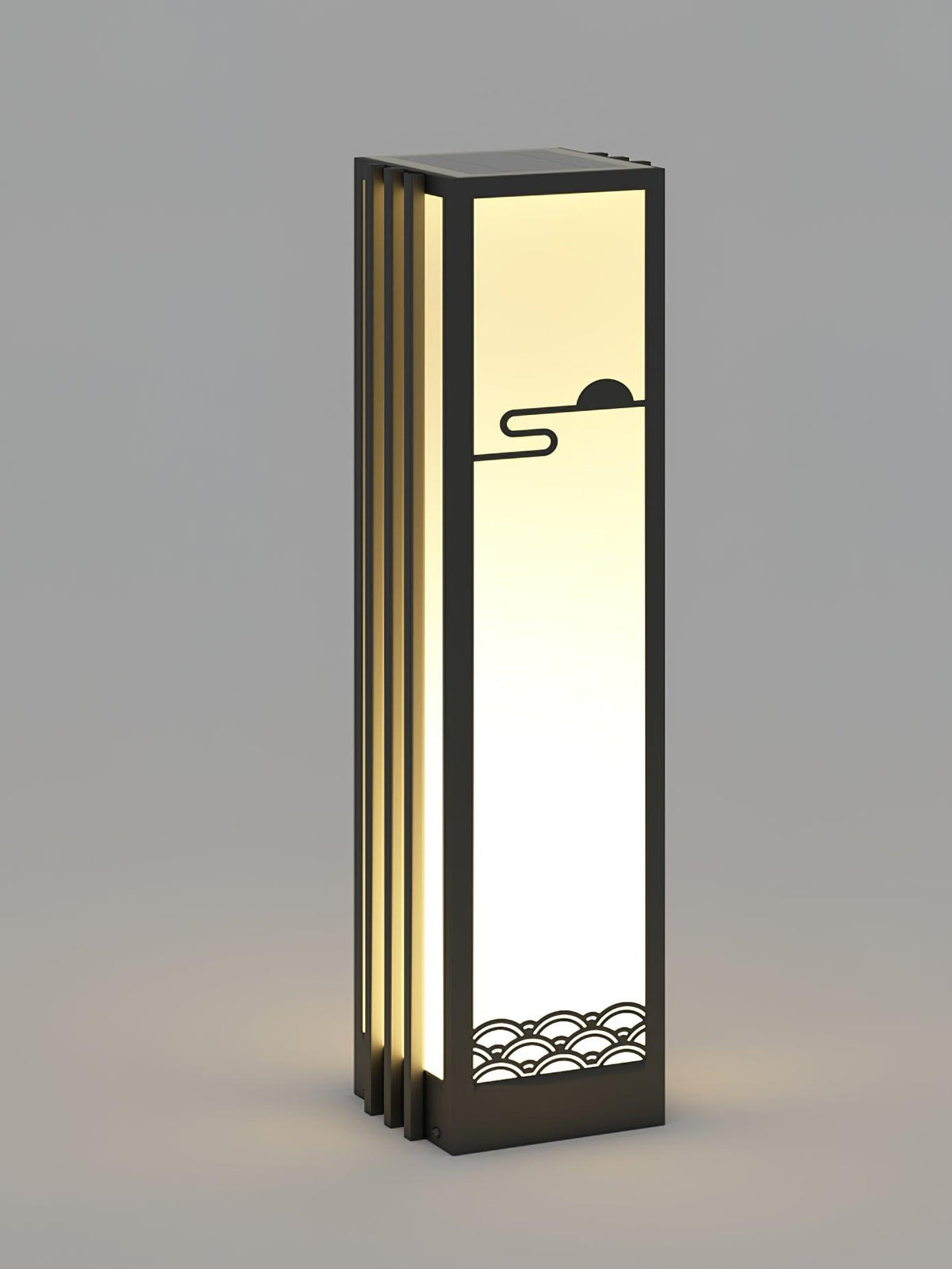 Rivenena buitenverlichting rechthoekig zonsondergangpatroon minimalistisch voor tuin