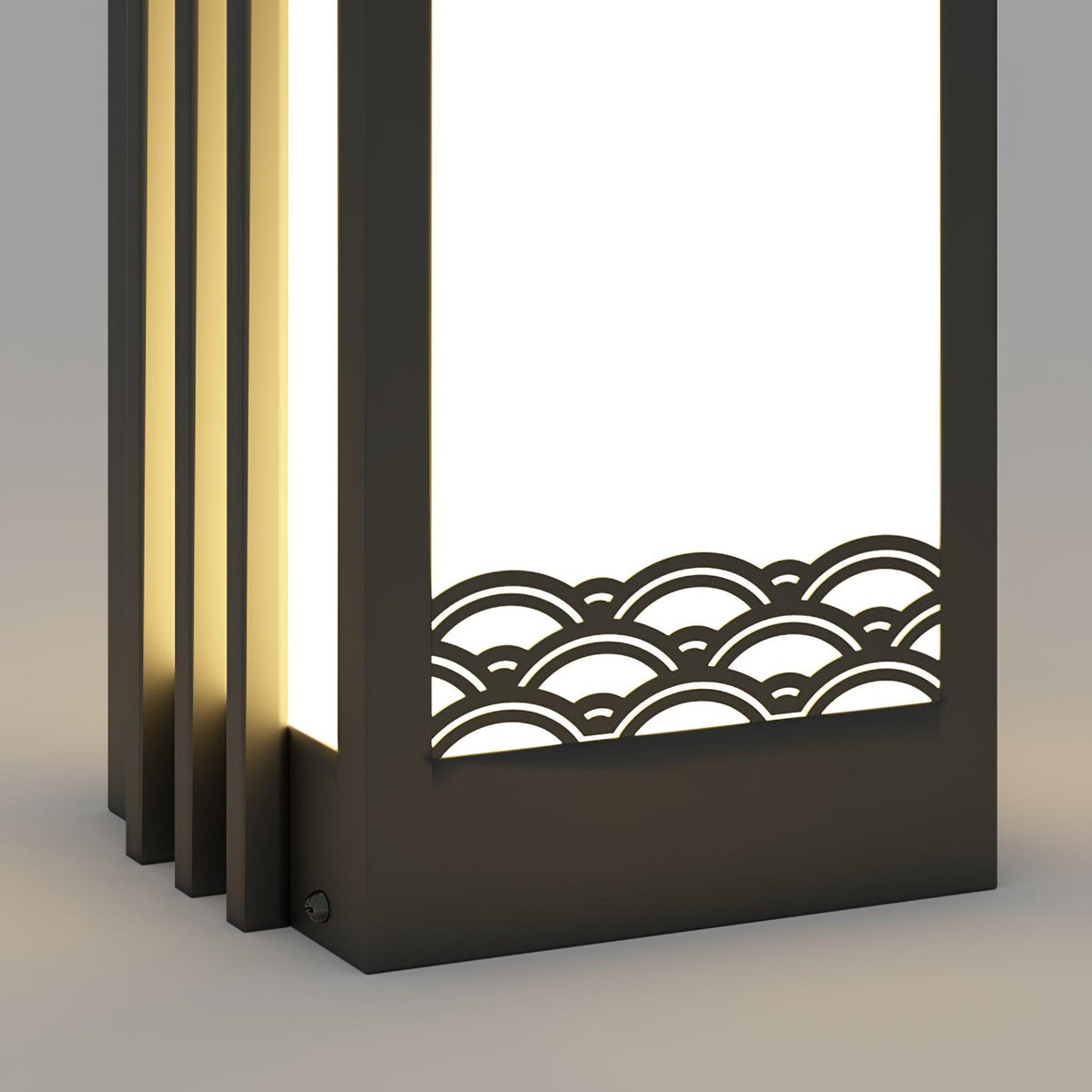 Rivenena buitenverlichting rechthoekig zonsondergangpatroon minimalistisch voor tuin