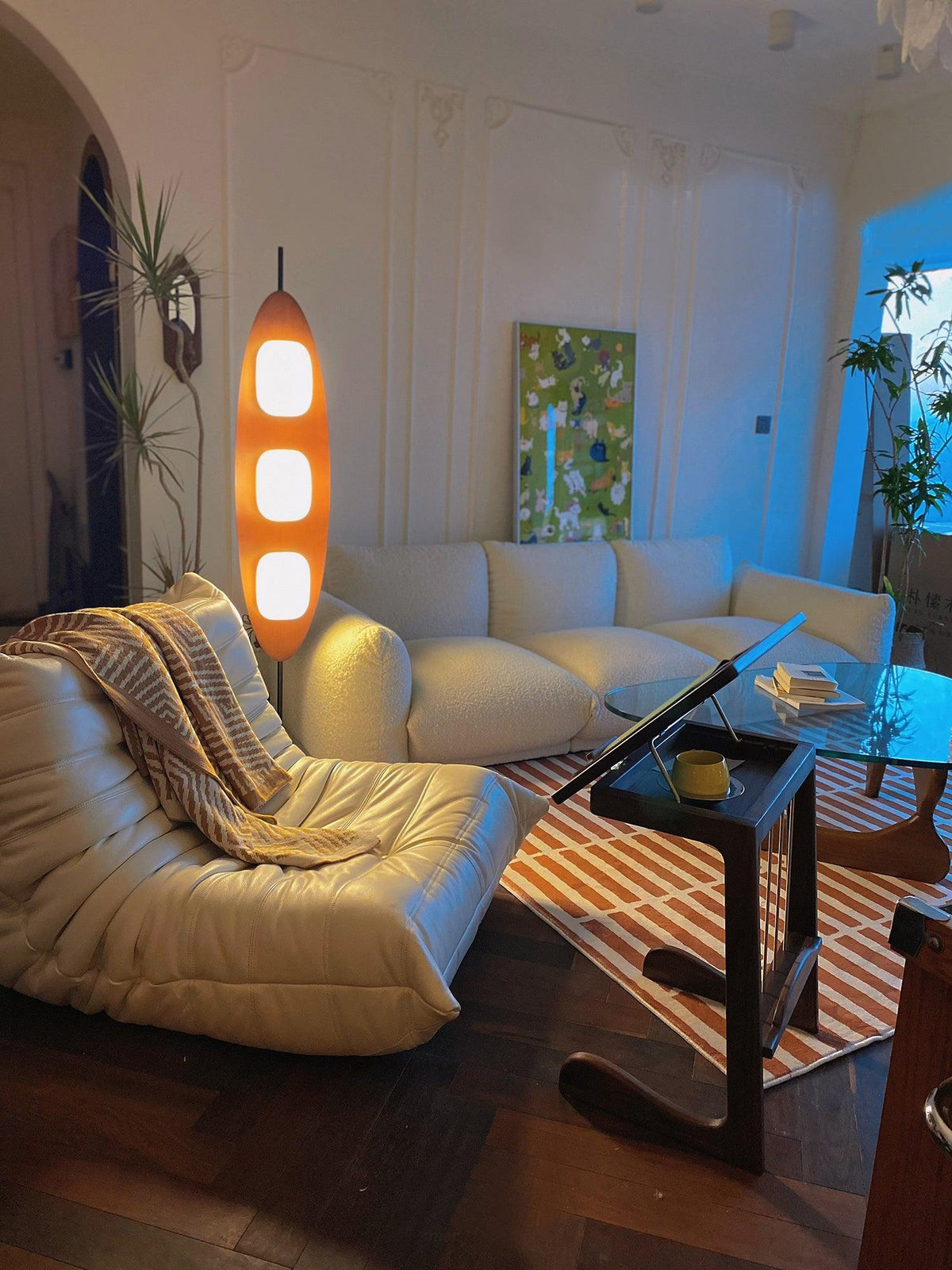 Camirara vloerlamp in marmer