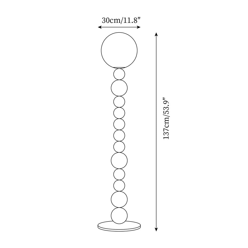 Beads vloerlamp