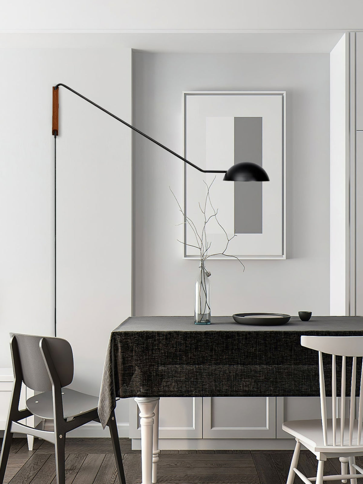 Lirixel wandlamp van walnoot