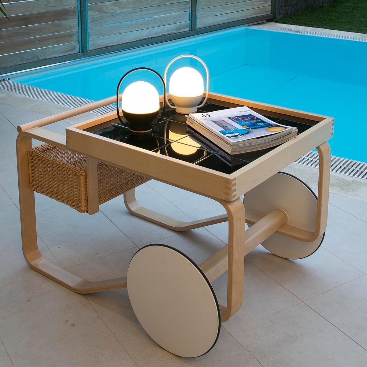 Orb Moderne tafellamp van glas