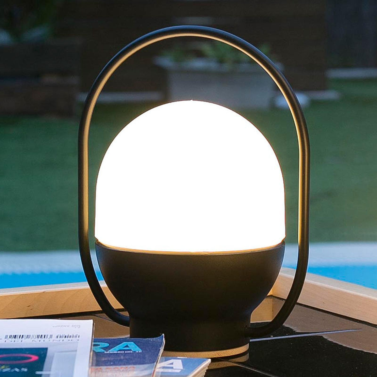 Orb Moderne tafellamp van glas