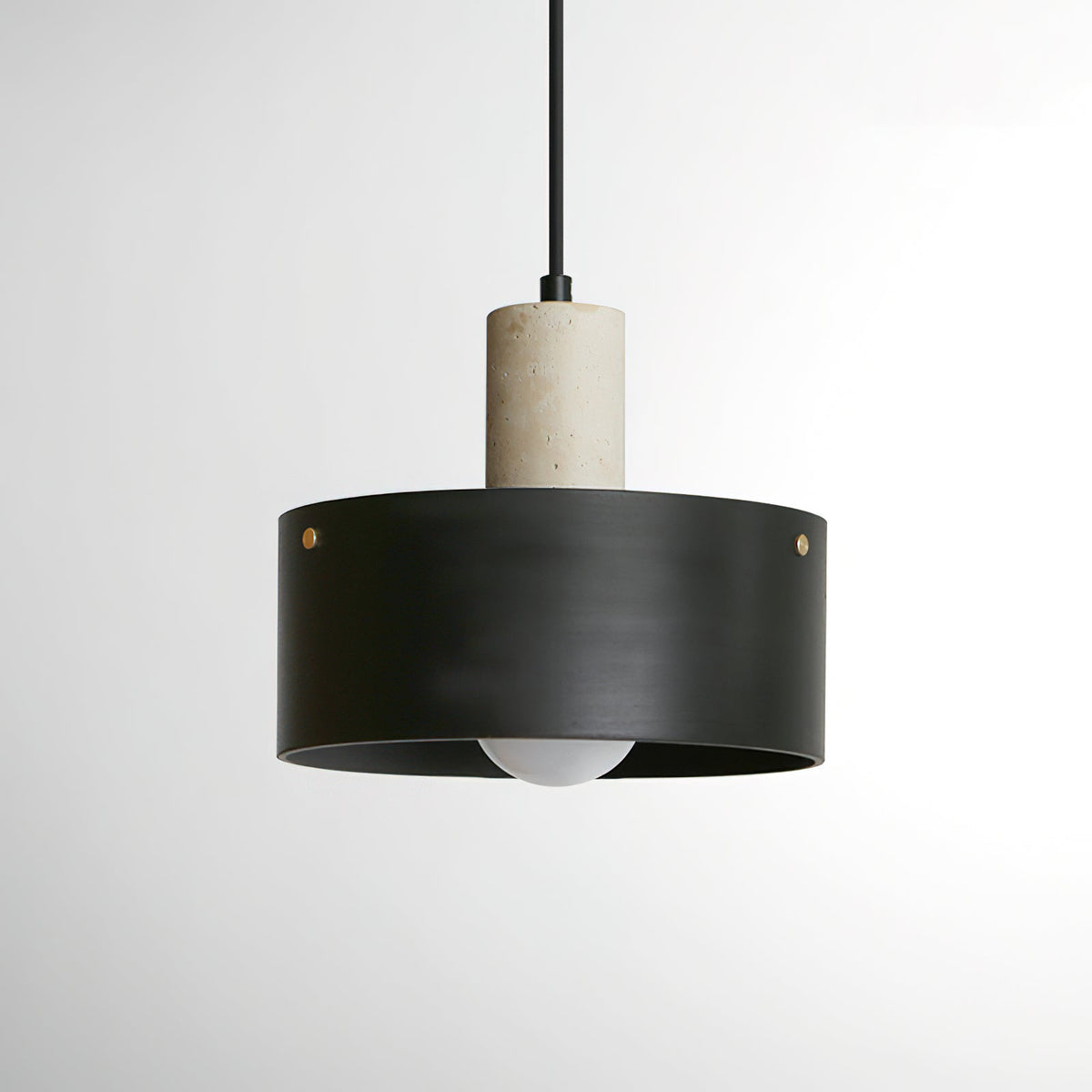 Orelorise hanglamp in walnootkleur en beige