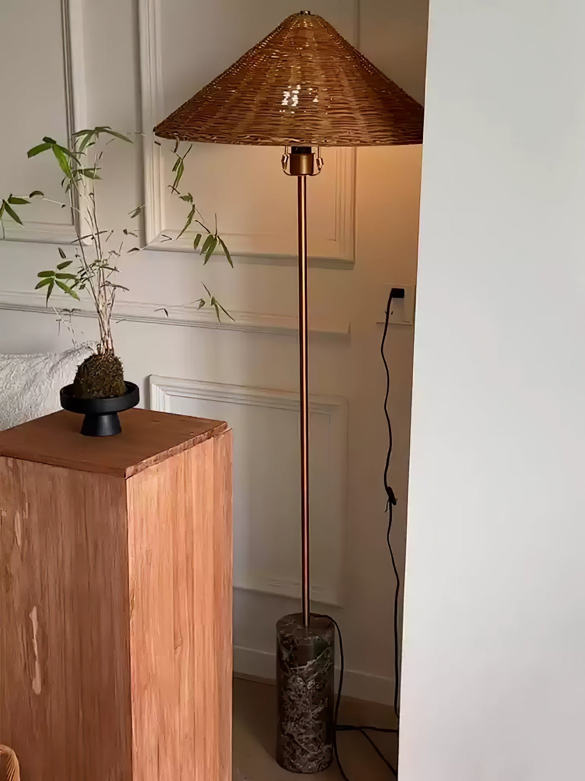 Zenith vloerlamp in bohemian marmer