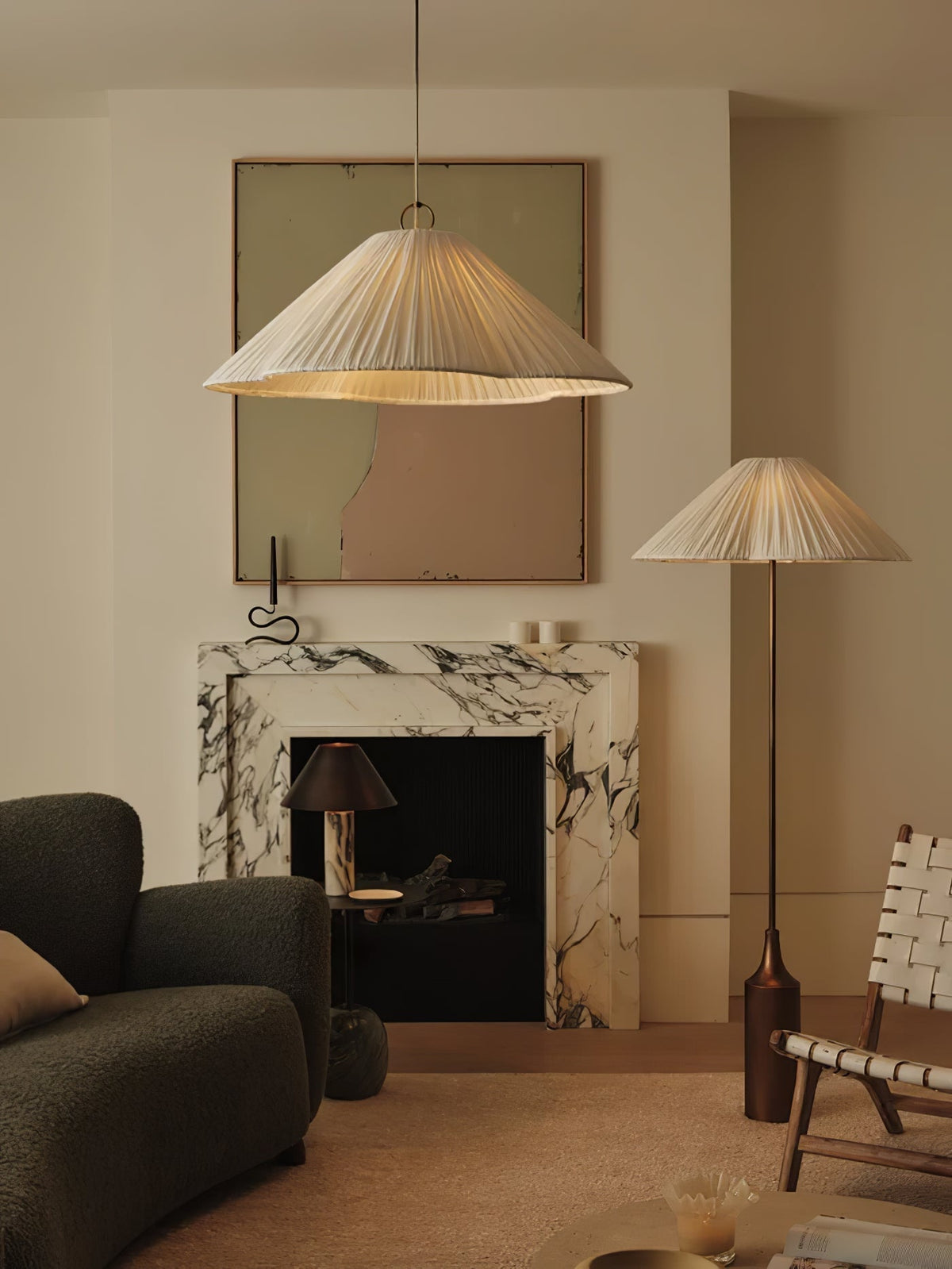 Zenith vloerlamp in bohemian marmer