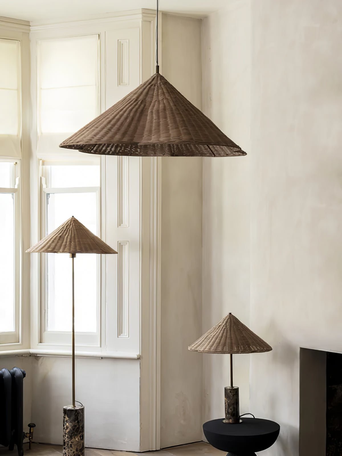 Zenith vloerlamp in bohemian marmer