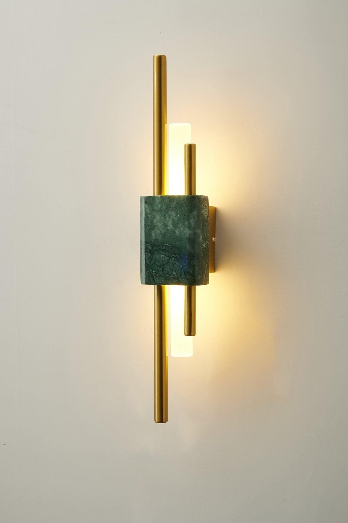 Evely Premium Noordse kunst wandlamp met marmer, met stekker