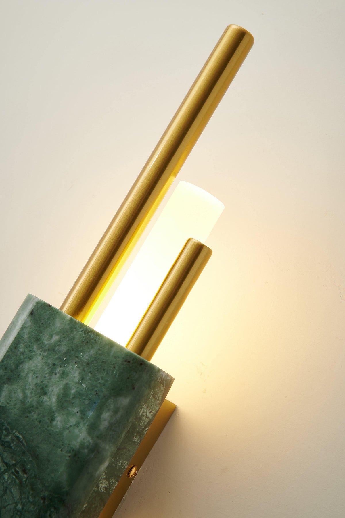 Evely Premium Noordse kunst wandlamp met marmer, met stekker