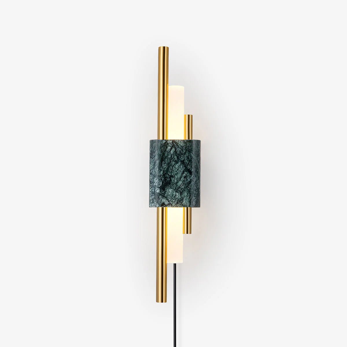 Evely Premium Noordse kunst wandlamp met marmer, met stekker