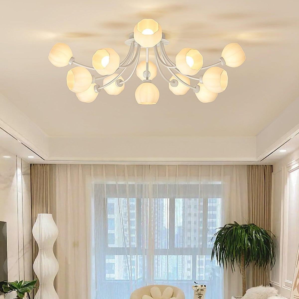 Florina bloemblaad plafondlamp