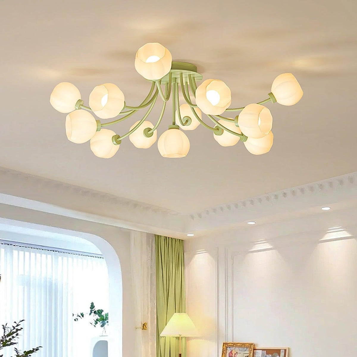 Florina bloemblaad plafondlamp